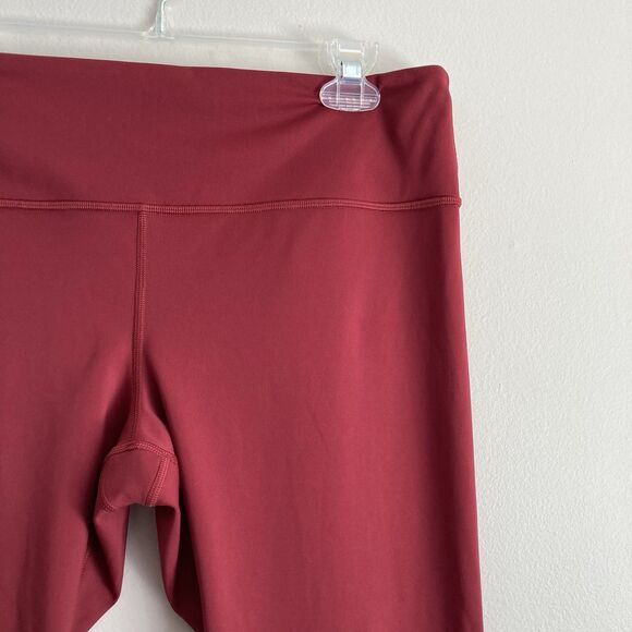 Athleta Elation Train 7/8 Tight Athletic Leggings Size XL Maroon Red Gym Workout - Picture 3 of 10